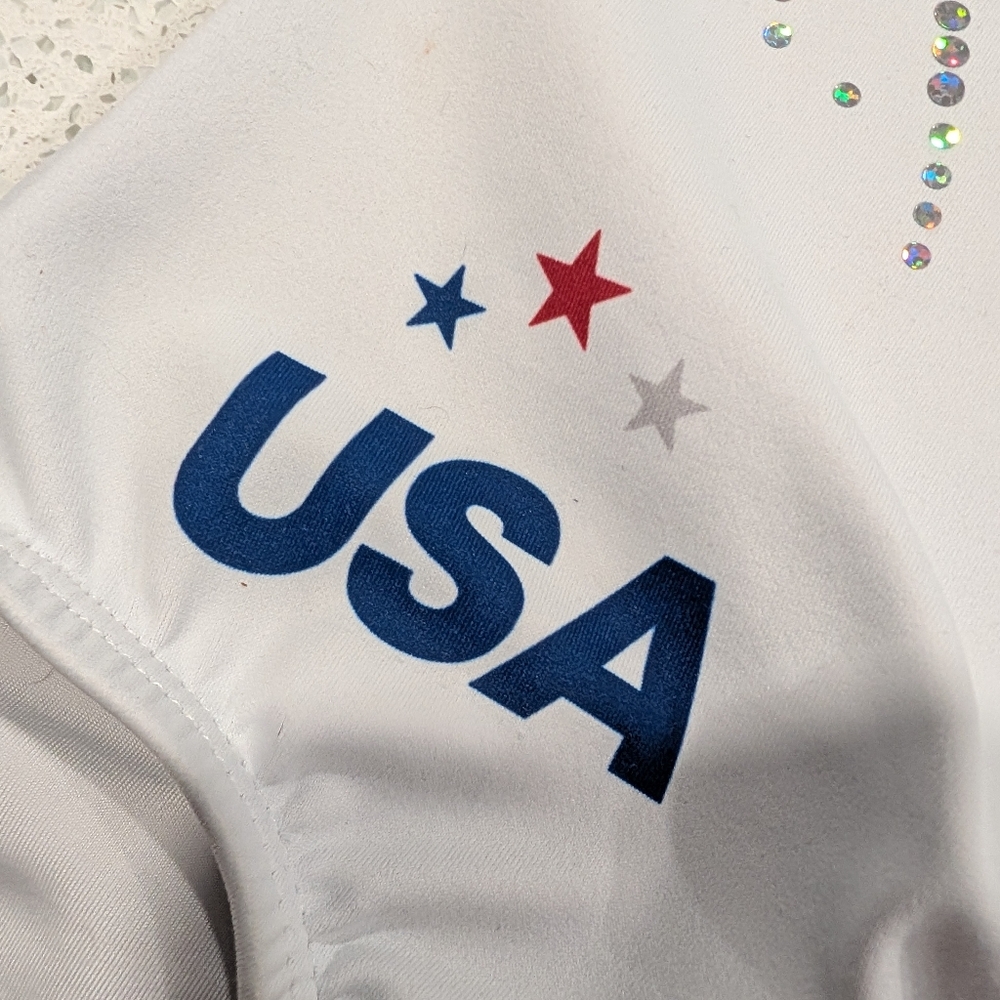 CHAMPIONSHIP Team USA GK ELITE Gymnastics Leotard Extra Small OLYMPIC Replica - Picture 14 of 14